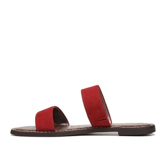 NEW Sam Edelman Gala Slide Sandal Red - Picture 6 of 7